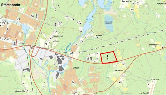 Orienteringskarta över var aktuellt område ligger.